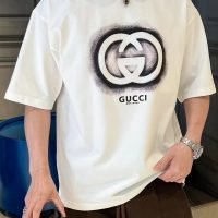 Gucci（グッチ） コピー ダブルGぼかしアルファベットプリント半袖