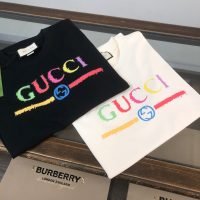 Gucci（グッチ） 2024春夏新作 激安販売 n級品 カラーアルファベットプリントカジュアル半袖Tシャツ