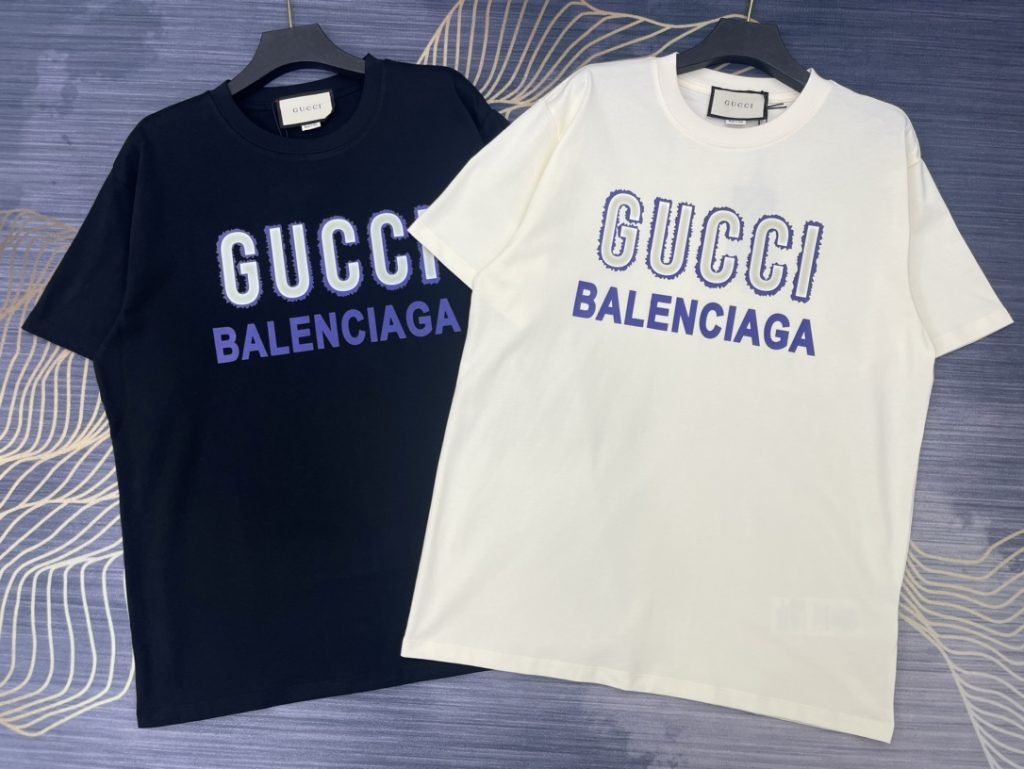 Gucci（グッチ） 激安販売 春夏連名 芸能人 限定プリントラウンドネック半袖Tシャツ