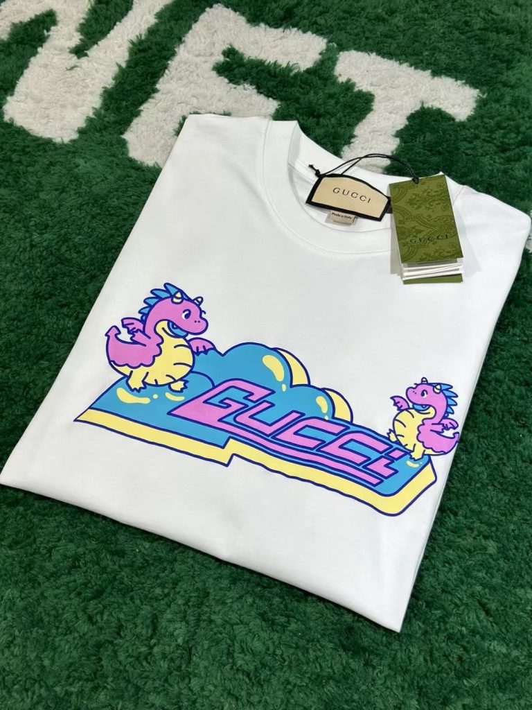 Gucci（グッチ） コピー 春夏最新龍年限定 ファッション シリーズ半袖