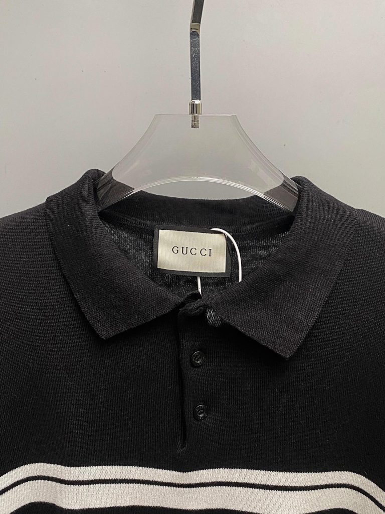 Gucci（ブラック）  業界最高い品質 コピー 早秋シリーズニット半袖