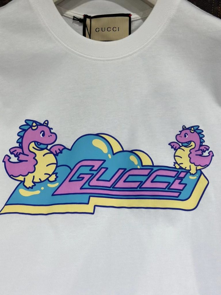 Gucci（グッチ） コピー 春夏最新龍年限定 ファッション シリーズ半袖