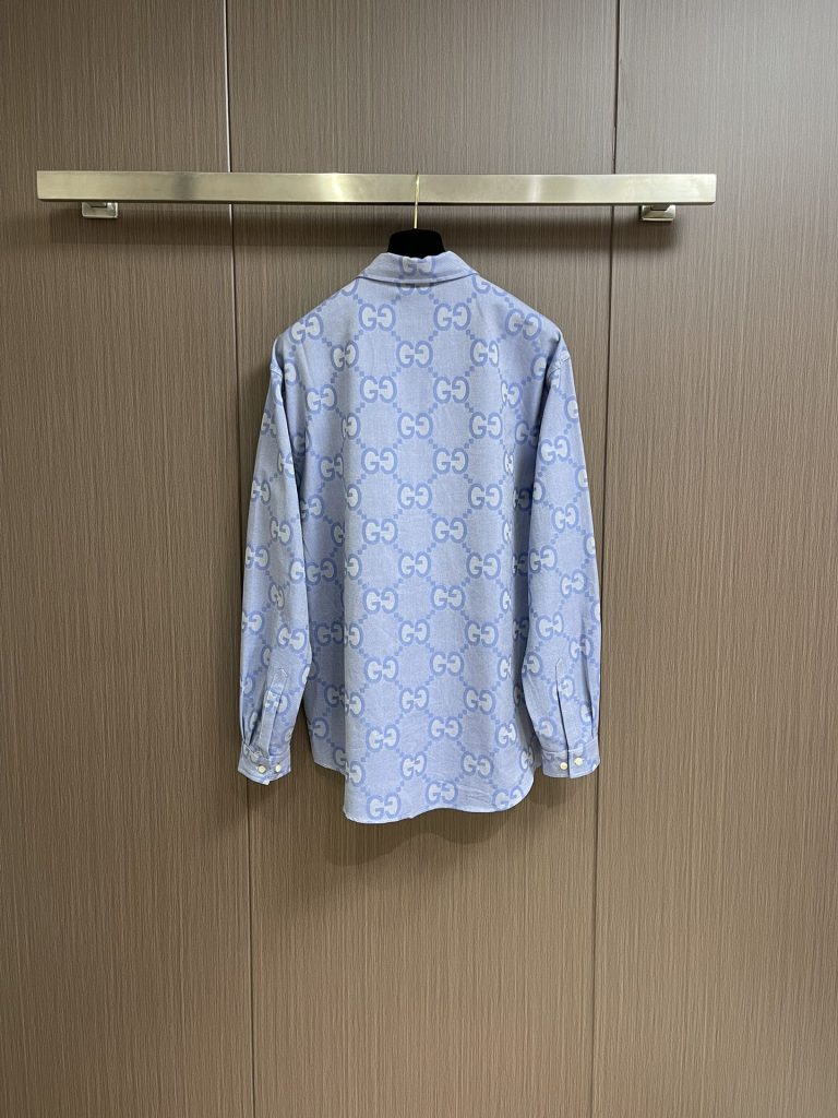 Gucci（グッチ）コピーファッション  刺繍純綿プリントシャツ