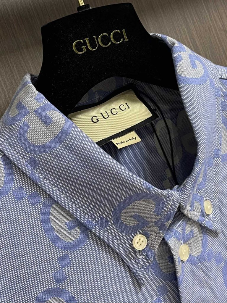 Gucci（グッチ）コピーファッション  刺繍純綿プリントシャツ