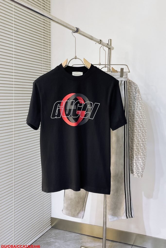 Gucci（グッチ） 偽物 ファッション 定番ダブルgプリントラウンドネック半袖