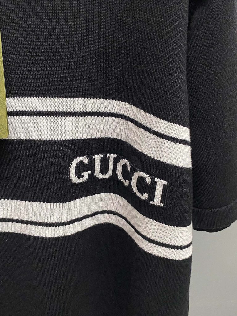 Gucci（ブラック）  業界最高い品質 コピー 早秋シリーズニット半袖