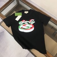 激安通販 アルファベットプリント グッチ偽物 ファッション カジュアル半袖Tシャツ