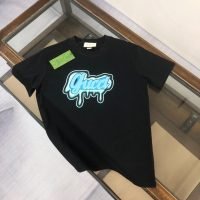 入手困難 グッチ 業界最高い品質 偽物 ファッション カップルタイプロゴプリントカジュアル半袖Tシャツ