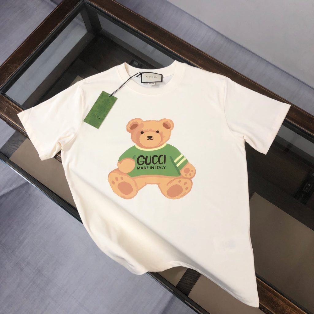 激安販売 グッチ スーパーコピー人気の新作くまちゃんプリント半袖Tシャツ