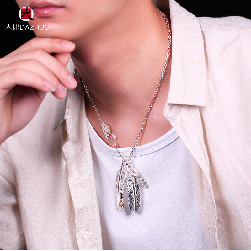 Kenzo Kikuchi(ケンキクチ) 菊地健KEN KIKUCHIト 偽物 レンドシルバーアクセサリー925純銀セット銀爪フェザーネックレス