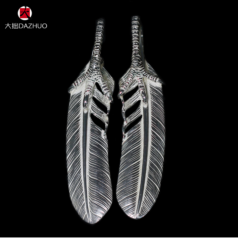 Kenzo Kikuchi(ケンキクチ) 偽物 菊地健925純銀鷹の爪羽根ペンダント男女シングルペンダント手作りシルバーアクセサリー