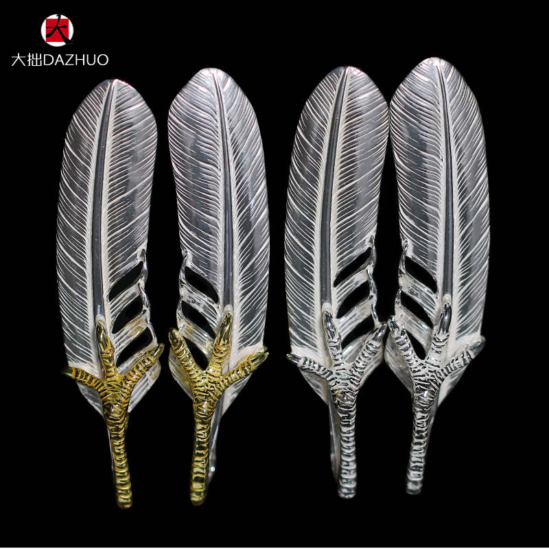 Kenzo Kikuchi(ケンキクチ) 偽物 菊地健925純銀鷹の爪羽根ペンダント男女シングルペンダント手作りシルバーアクセサリー