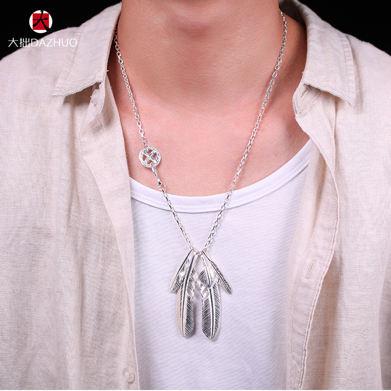 Ken Kikuchi(ケンキクチ) コピー 菊地健925純銀フェザーペンダントネックレス 通販