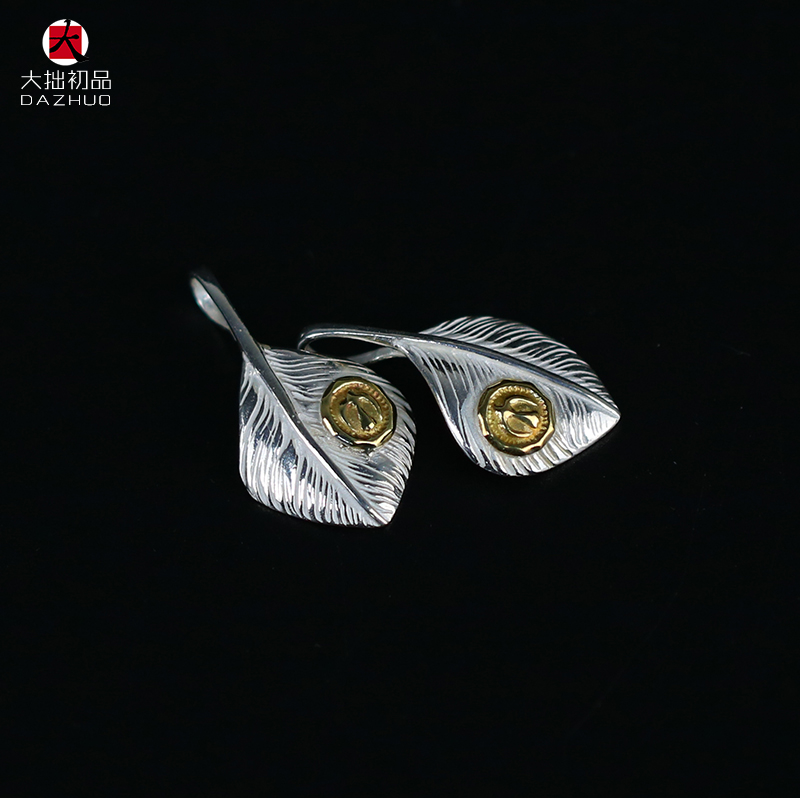 Kenzo Kikuchi(ケンキクチ) 偽物 菊地健18金飛鳥印台小葵葉手作りシルバーアクセサリー 通販