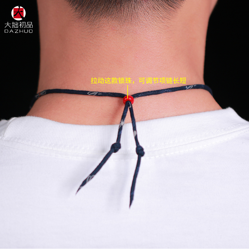 Kenzo Kikuchi(ケンキクチ) コピー 菊地健金松石羽根925純銀布縄ネックレス手作りシルバーアクセサリー 通販