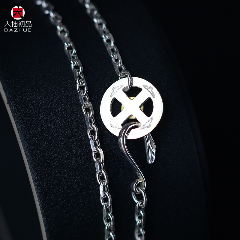 Kenzo Kikuchi(ケンキクチ) 菊地健流行 偽物 芸能人 シルバーアクセサリーフェザーネックレス925純銀手作りシルバーアクセサリー