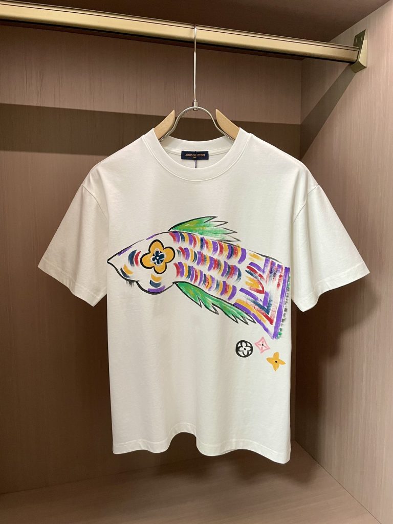 2024  ルイヴィト コピーン新作夏ファッションカジュアルTシャツ