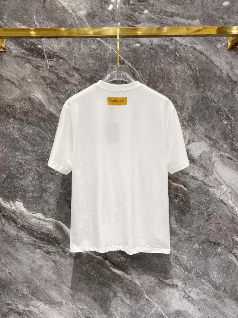  カジュアル ファッション ルイヴィトン プ 偽物 リント半袖Tシャツ 