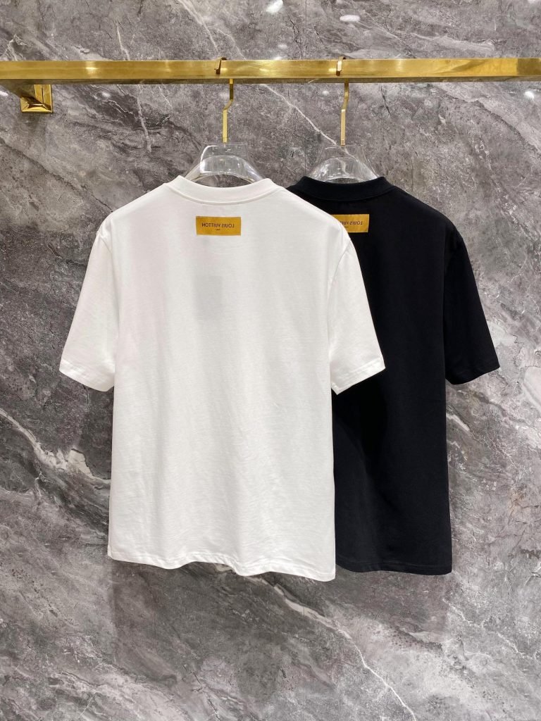  カジュアル ファッション ルイヴィトン プ 偽物 リント半袖Tシャツ 