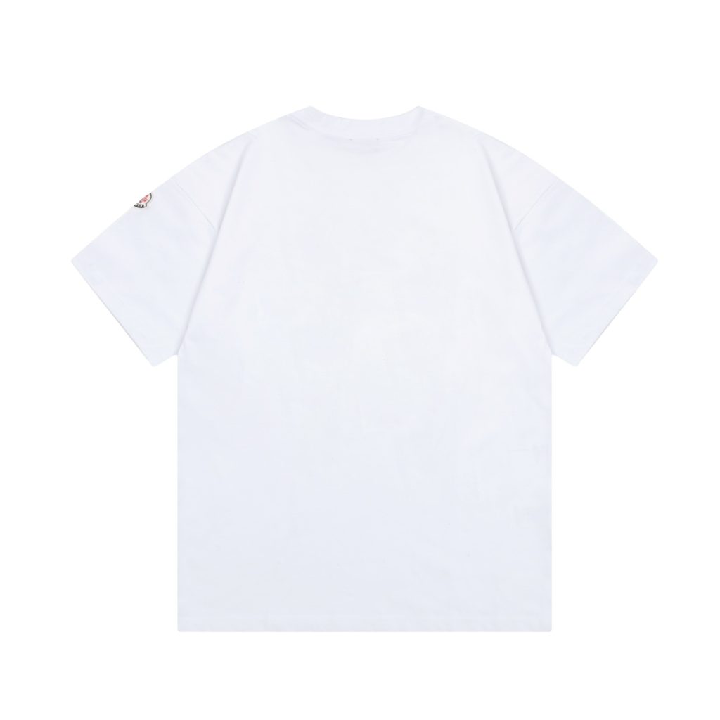 モンクレール n級品 アルファベット刺繍カジュアル半袖Tシャツ 