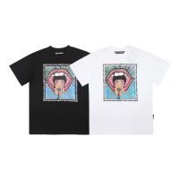 PalmAngels （パームエンジェルス） 偽物 唇柄カジュアル半袖Tシャツ 激安通販