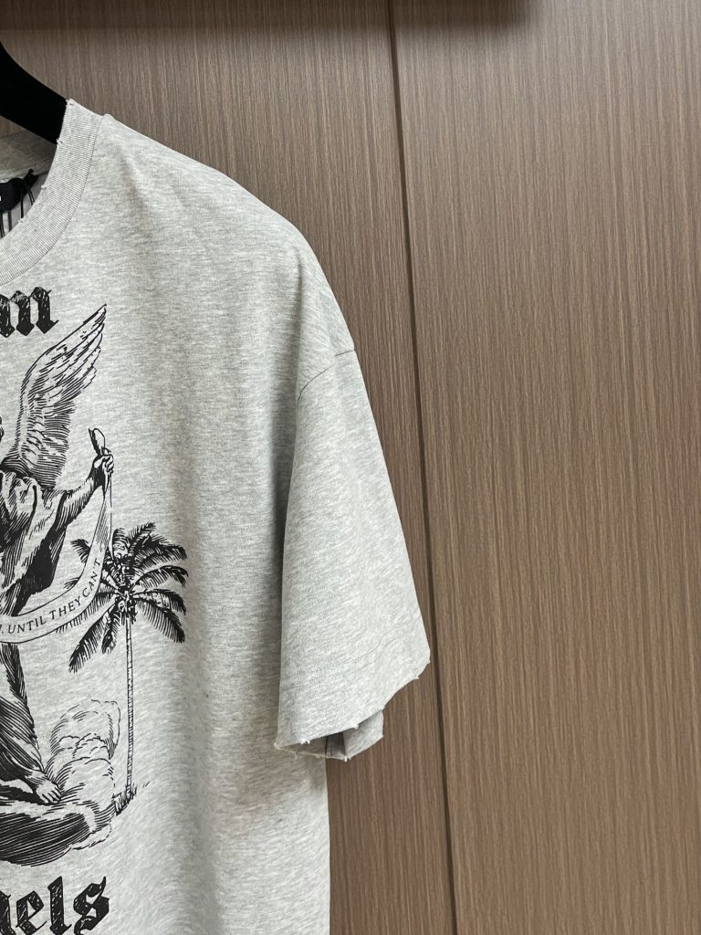 PalmAngels (パームエンジェルス) n級品 やわらかコンフォートプリントロゴビッグシルエット半袖Tシャツ 激安通販
