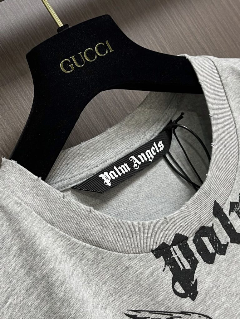 PalmAngels (パームエンジェルス) n級品 やわらかコンフォートプリントロゴビッグシルエット半袖Tシャツ 激安通販