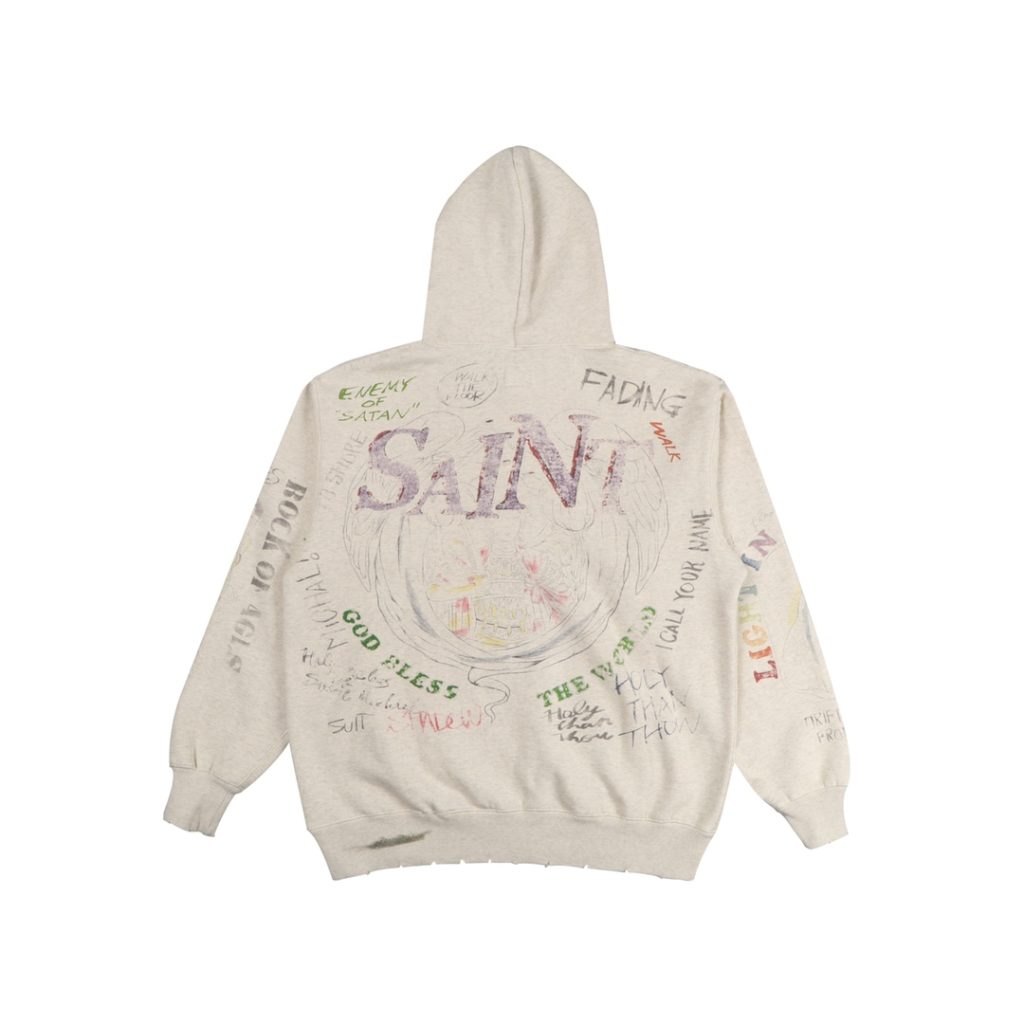 Saint Michael(セントマ イケル)業界最高い品質 スーパーコピー レトロ したフード付きパーカー 激安販売