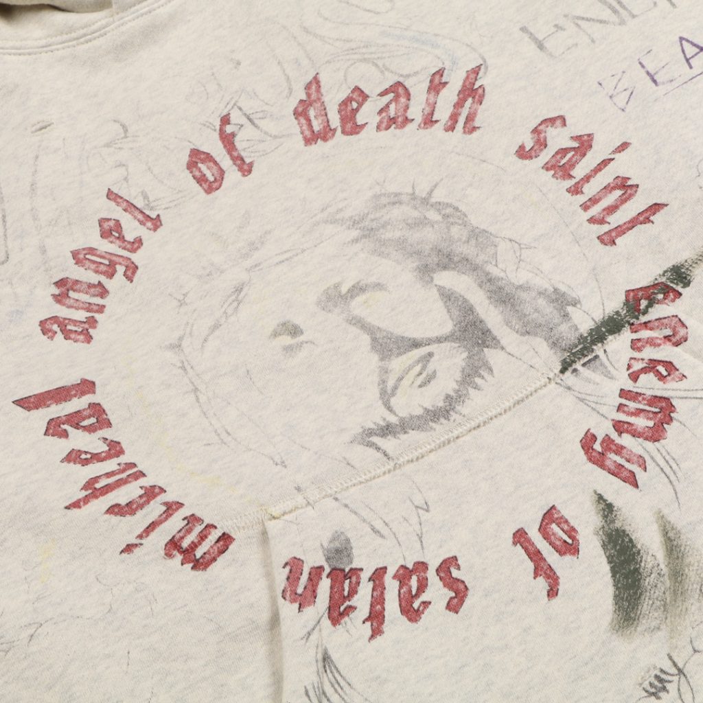 Saint Michael(セントマ イケル)業界最高い品質 スーパーコピー レトロ したフード付きパーカー 激安販売