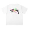 STUSSY(ステューシー）激安販売 偽物 優れた品質コントラストカラー落書アルファベットプリントラウンドネック半袖