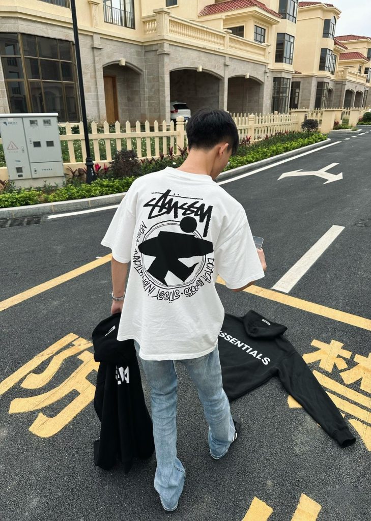 STUSSY(ステューシー) n級品 プリント柄ラウンドネック半袖Tシャツ男女同タイプ 激安通販