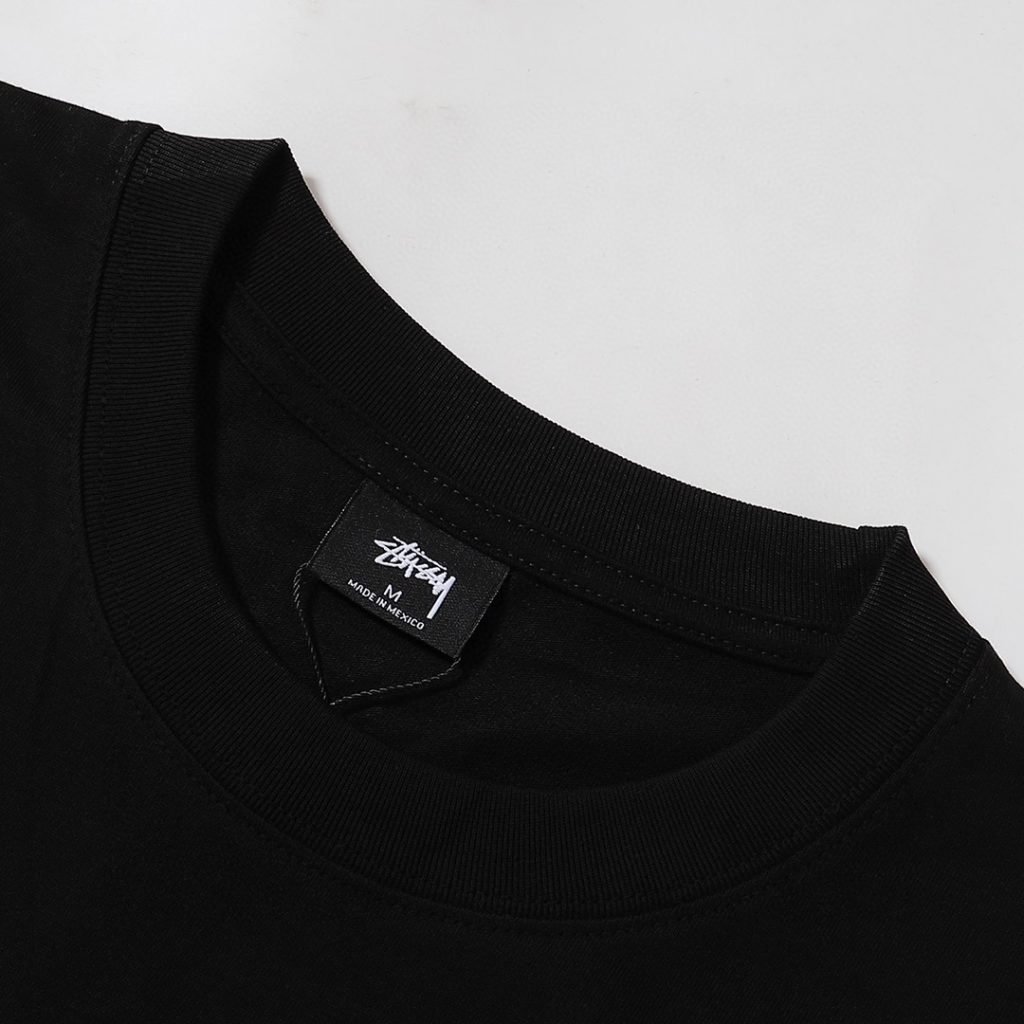 STUSSY(ステューシー)   コピー アルファベットのサイコロ柄プリント半袖Tシャツ 激安通販