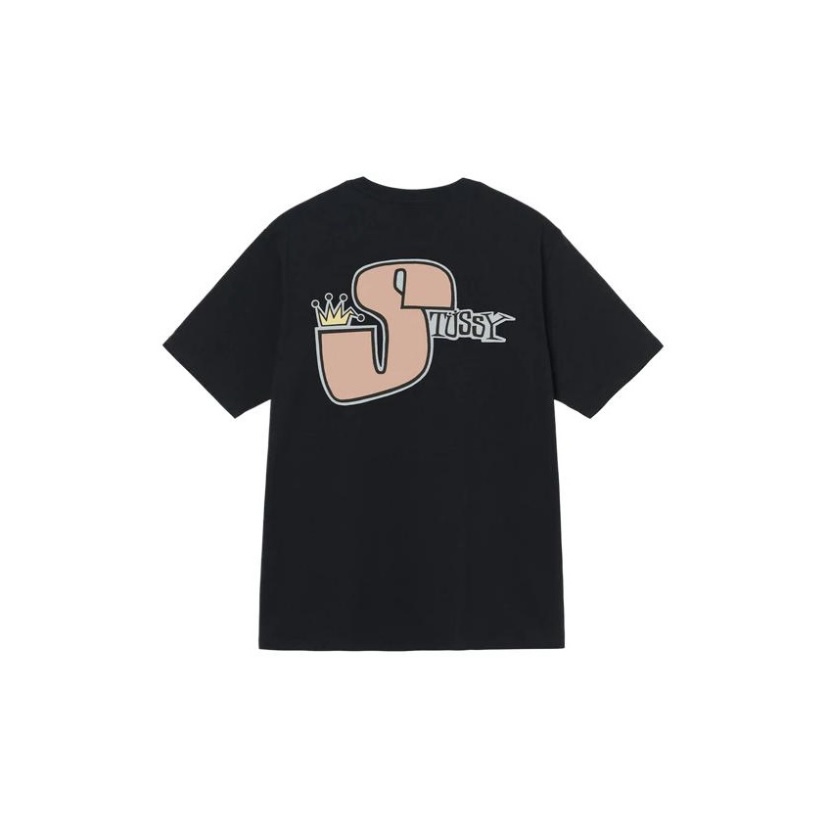 STUSSY(ステューシー) 偽物 おもしろアルファベットプリント半袖Tシャツ 激安販売