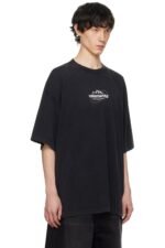 Vetements(ヴェトモン) 芸能人 n級品専門店同期アルファベットロゴプリント半袖Tシャツ