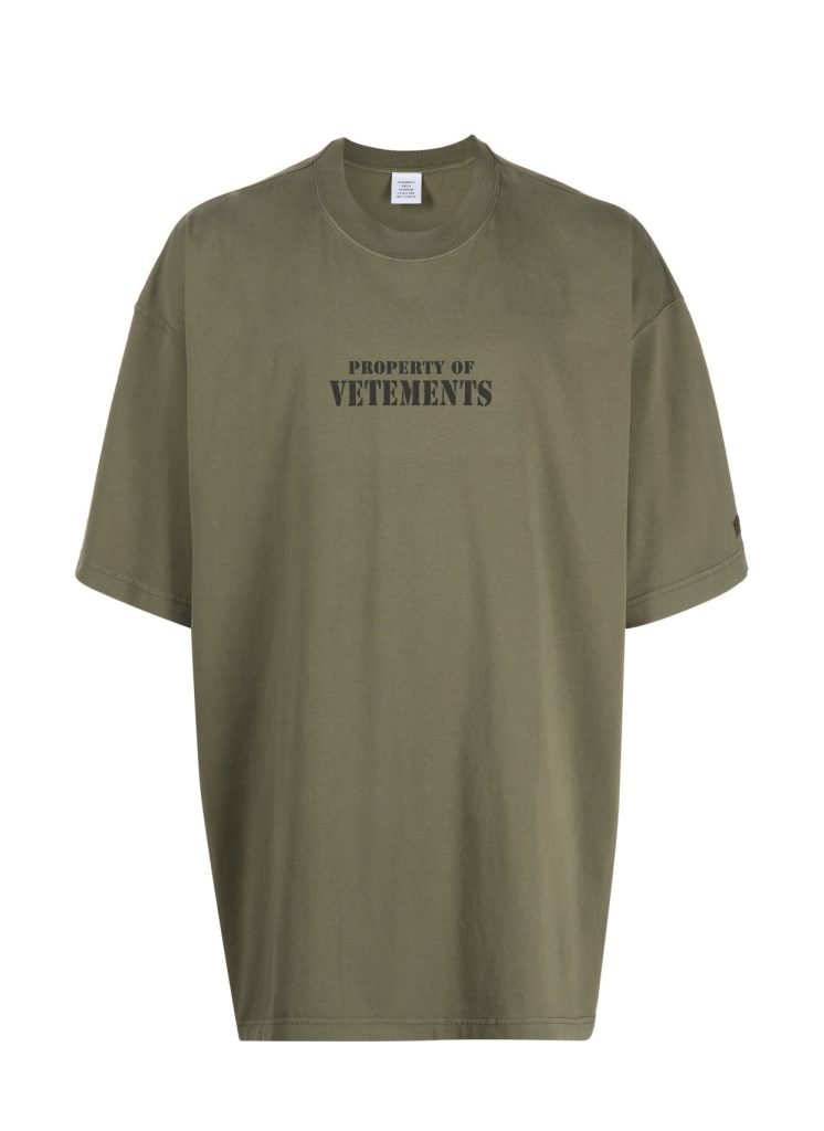 Vetements(ヴェトモン)  芸能人  偽物 ロゴプリントオシャレカジュアル半袖Tシャツ