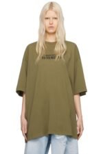 Vetements(ヴェトモン) 芸能人 偽物 ロゴプリントオシャレカジュアル半袖Tシャツ