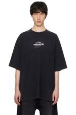 Vetements(ヴェトモン) 芸能人 n級品専門店同期アルファベットロゴプリント半袖Tシャツ