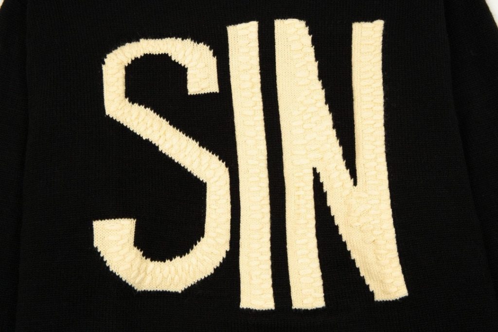 Saint Michael（セントマイケル）芸能人    コピー アメリカントレンドニットゆったりセーター 激安通販