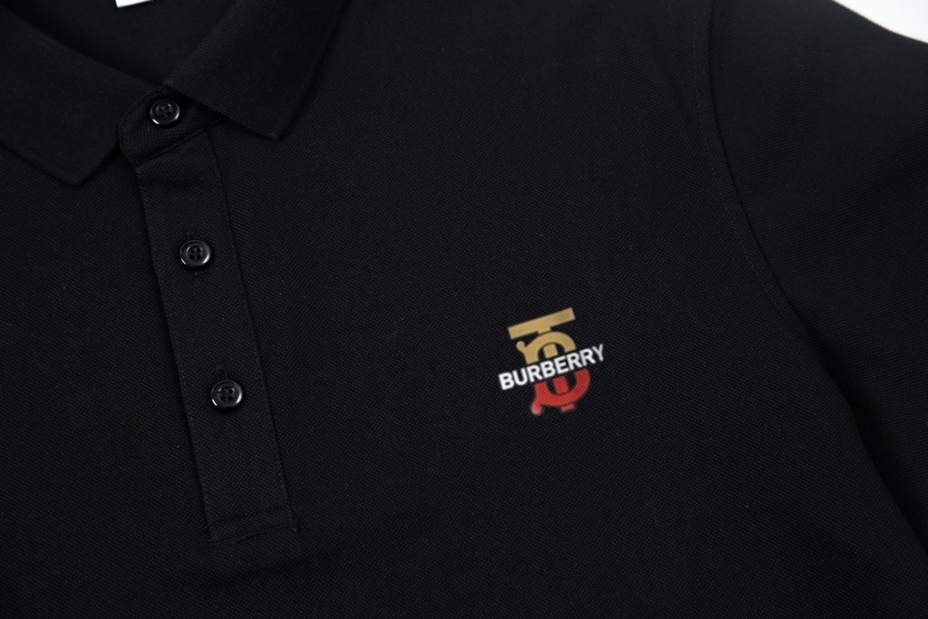 新作入荷格安 バーバリー 偽物アルファベットロゴビジネスカジュアル半袖Tシャツポロシャツ