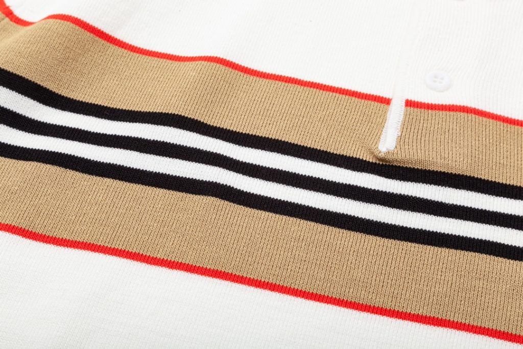 バーバリー 偽物 業界最高い品質 三色ニット半袖Tシャツポロシャツ