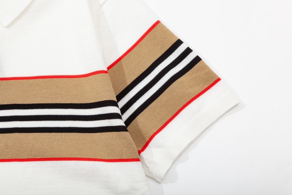 バーバリー 偽物 業界最高い品質 三色ニット半袖Tシャツポロシャツ