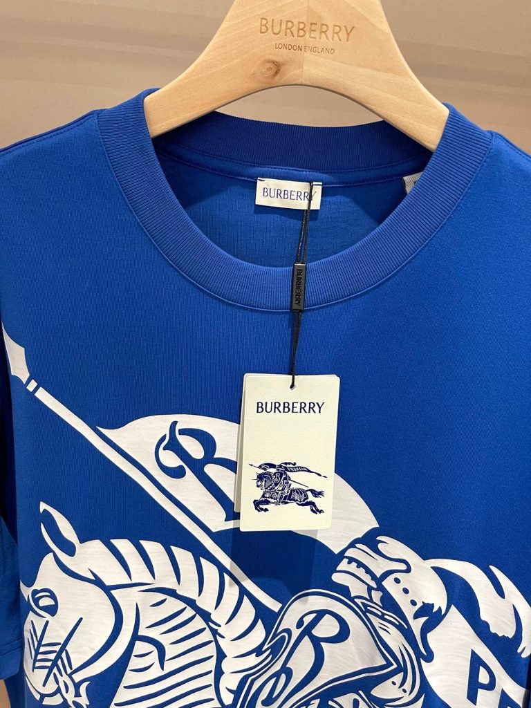 低価直輸入専門店 バーバリー アイキャッチ 騎兵プリント半袖Tシャツ