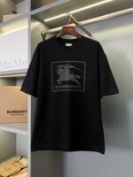 バーバリー 半袖Tシャツ コピー 入手困難 ロゴプリント通気性が良く快適な