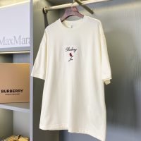 新作入荷格安 バーバリー スーパーコピー 入手困難 業界最高い品質 バラプリント半袖Tシャツ