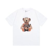 熊ちゃんプリントバーバリー コピー 半袖Tシャツ男女同タイプ