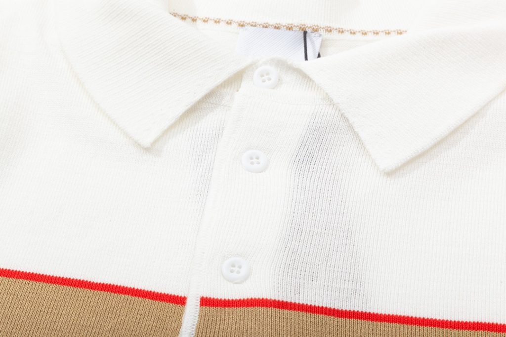 バーバリー 偽物 業界最高い品質 三色ニット半袖Tシャツポロシャツ