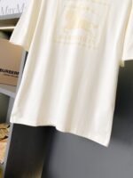 バーバリー 偽物 ロゴプリント通気性が良く快適な半袖Tシャツ