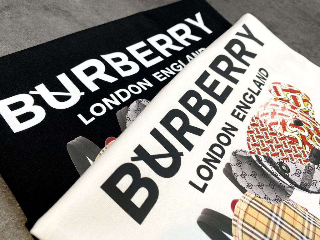 新作到着!! バーバリー 業界最高い品質 熊ちゃんプリントカジュアル半袖Tシャツ