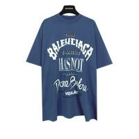 バレンシアガ 偽物 業界最高い品質 ファッション アイキャッチ プリントカジュアル半袖Tシャツ