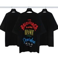 バレンシアガ コピーアイキャッチ プリントカジュアル半袖Tシャツ